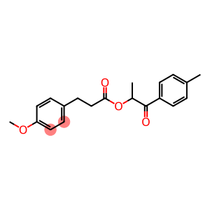 1-methyl-2-(4-methylphenyl)-2-oxoethyl 3-(4-methoxyphenyl)propanoate