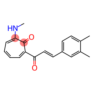 2-[3-(3,4-dimethylphenyl)acryloyl]-7-(methylamino)-2,4,6-cycloheptatrien-1-one