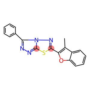 6-(3-methyl-1-benzofuran-2-yl)-3-phenyl[1,2,4]triazolo[3,4-b][1,3,4]thiadiazole