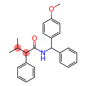 N-[(4-methoxyphenyl)(phenyl)methyl]-3-methyl-2-phenylbutanamide