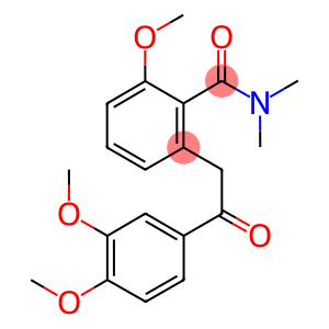 2-[2-(3,4-dimethoxyphenyl)-2-oxoethyl]-6-methoxy-N,N-dimethylbenzamide