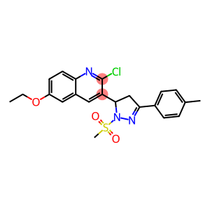 2-chloro-6-ethoxy-3-(1-(methylsulfonyl)-3-(p-tolyl)-4,5-dihydro-1H-pyrazol-5-yl)quinoline