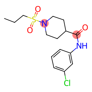 N-(3-chlorophenyl)-1-(propylsulfonyl)-4-piperidinecarboxamide