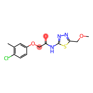 2-(4-chloro-3-methylphenoxy)-N-[5-(methoxymethyl)-1,3,4-thiadiazol-2-yl]acetamide