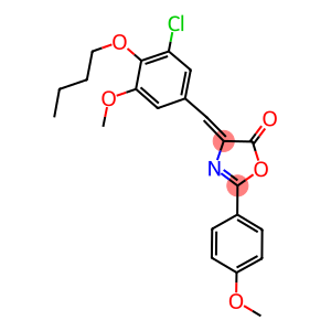 4-(4-butoxy-3-chloro-5-methoxybenzylidene)-2-(4-methoxyphenyl)-1,3-oxazol-5(4H)-one