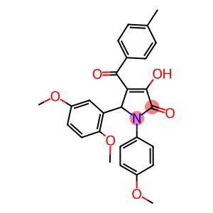 5-(2,5-dimethoxyphenyl)-3-hydroxy-1-(4-methoxyphenyl)-4-(4-methylbenzoyl)-1,5-dihydro-2H-pyrrol-2-one