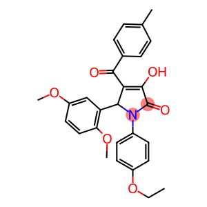 5-(2,5-dimethoxyphenyl)-1-(4-ethoxyphenyl)-3-hydroxy-4-(4-methylbenzoyl)-1,5-dihydro-2H-pyrrol-2-one