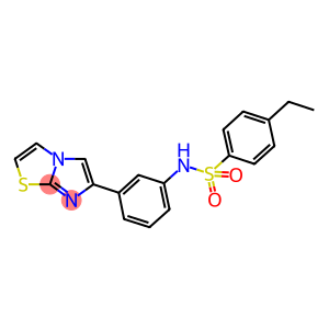 4-ethyl-N-(3-imidazo[2,1-b][1,3]thiazol-6-ylphenyl)benzenesulfonamide