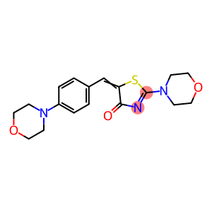 2-(4-morpholinyl)-5-[4-(4-morpholinyl)benzylidene]-1,3-thiazol-4(5H)-one
