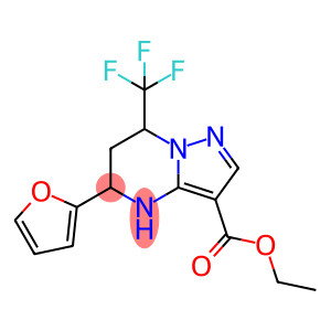 Ethyl 5-(2-furyl)-7-(trifluoromethyl)-4,5,6,7-tetrahydropyrazolo[1,5-a]pyrimidine-3-carboxylat