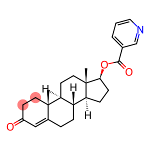 Androst-4-en-3-one, 17-[(3-pyridinylcarbonyl)oxy]-, (17β)-
