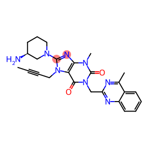 (S)-8-(3-aMinopiperidin-1-yl)-7-(but-2-ynyl)-3-Methyl-1-((4-Methylquinazolin-2-yl)Methyl)-1H-purine-2,6(3H,7H)-dione