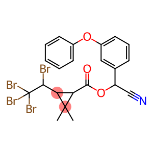 (S)-alpha-Cyano-3-phenoxybenzyl (1R,3S)-2,2-dimethyl-3-((RS)-1,2,2,2-tetrabromoethyl)-cyclopropanecarboxylate