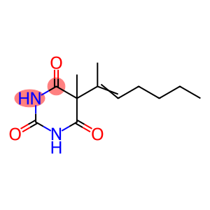 5-Methyl-5-(1-methyl-1-hexenyl)barbituric acid