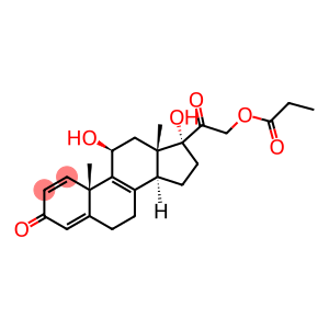 Pregna-1,4,8-triene-3,20-dione, 11,17-dihydroxy-21-(1-oxopropoxy)-, (11β)-