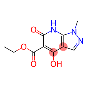 1H-Pyrazolo[3,4-b]pyridine-5-carboxylic acid, 6,7-dihydro-4-hydroxy-1-methyl-6-oxo-, ethyl ester