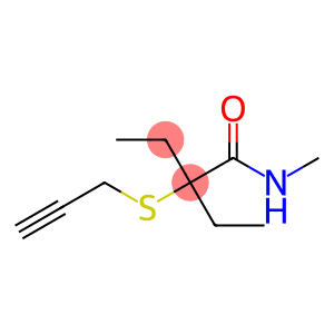 2-Ethyl-N-methyl-2-(2-propynylthio)butyramide