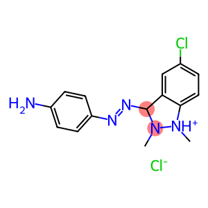 3-[(4-AMINOPHENYL)AZO]-5-CHLORO-1,2-DIMETHYL-1H-INDAZOLIUM CHLORIDE