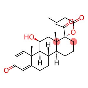 11β-Hydroxy-17a-(1-oxobutoxy)-D-homopregna-1,4-diene-3,20-dione