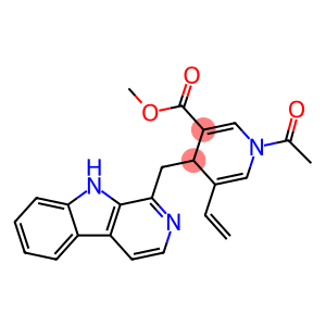 3-Pyridinecarboxylic acid, 1-acetyl-5-ethenyl-1,4-dihydro-4-(9H-pyrido[3,4-b]indol-1-ylmethyl)-, methyl ester