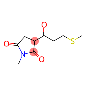 2,5-Pyrrolidinedione, 1-methyl-3-[3-(methylthio)-1-oxopropyl]- (9CI)