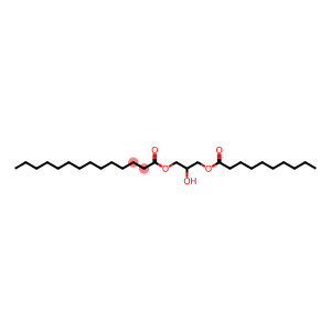 Tetradecanoic acid, 2-hydroxy-3-[(1-oxodecyl)oxy]propyl ester