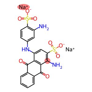 1-Amino-4-(3-amino-4-sodium-sulfonoanilino)-2-sodium anthraquinone sulfonate