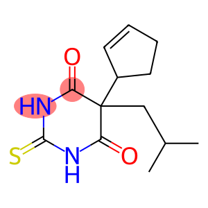 4,6(1H,5H)-Pyrimidinedione, 5-(2-cyclopenten-1-yl)dihydro-5-(2-methylpropyl)-2-thioxo-