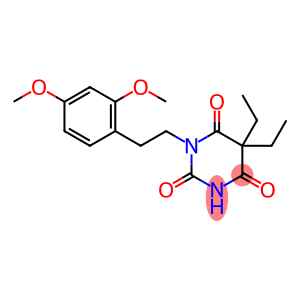 2,4,6(1H,3H,5H)-Pyrimidinetrione, 1-[2-(2,4-dimethoxyphenyl)ethyl]-5,5-diethyl-