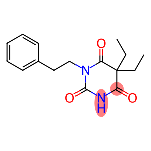 5,5-Diethyl-1-phenethylbarbituric acid