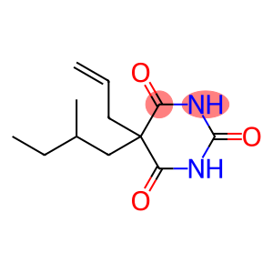 2,4,6(1H,3H,5H)-Pyrimidinetrione, 5-(2-methylbutyl)-5-(2-propen-1-yl)-