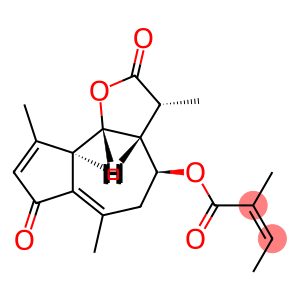 (Z)-2-Methyl-2-butenoic acid [(3R)-2,7-dioxo-3α,6,9-trimethyl-2,3,3aβ,4,5,7,9aα,9bβ-octahydroazuleno[4,5-b]furan]-4β-yl ester