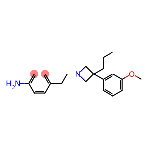 4-[2-[3-(m-Methoxyphenyl)-3-propyl-1-azetidinyl]ethyl]aniline