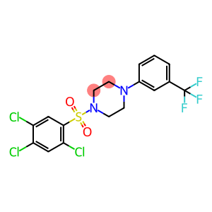 1-(2,4,5-trichlorobenzenesulfonyl)-4-[3-(trifluoromethyl)phenyl]piperazine