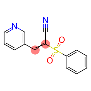 2-(PHENYLSULFONYL)-3-(3-PYRIDYL)PROP-2-ENENITRILE