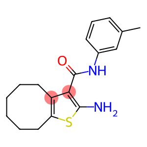 2-AMINO-N-(3-METHYLPHENYL)-4,5,6,7,8,9-HEXAHYDROCYCLOOCTA[B]THIOPHENE-3-CARBOXAMIDE