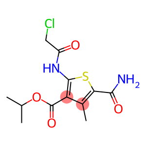 5-氨基羰基-2-(2-氯乙烷酰基氨基)-4-甲基-噻吩-3-甲酸丙-2-酯