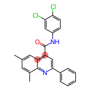 N-(3,4-dichlorophenyl)-6,8-dimethyl-2-phenyl-4-quinolinecarboxamide