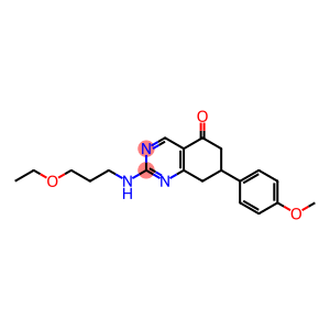 2-(3-ethoxypropylamino)-7-(4-methoxyphenyl)-7,8-dihydro-6H-quinazolin-5-one