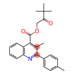 3,3-dimethyl-2-oxobutyl 3-methyl-2-(4-methylphenyl)-4-quinolinecarboxylate