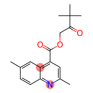 3,3-dimethyl-2-oxobutyl 2,6-dimethyl-4-quinolinecarboxylate