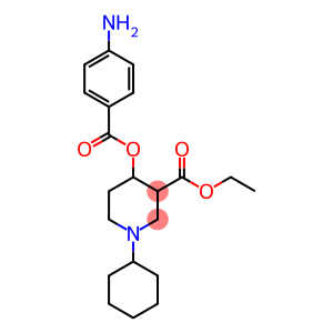 (1-Cyclohexyl-3-ethoxycarbonyl-4-piperidinyl)=p-aminobenzoate