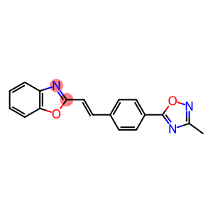 Benzoxazole, 2-[2-[4-(3-methyl-1,2,4-oxadiazol-5-yl)phenyl]ethenyl]-