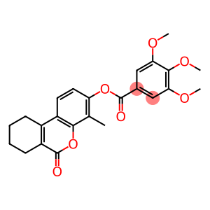 (4-methyl-6-oxo-7,8,9,10-tetrahydrobenzo[c]chromen-3-yl) 3,4,5-trimethoxybenzoate