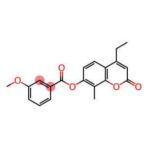 4-ethyl-8-methyl-2-oxo-2H-chromen-7-yl 3-methoxybenzoate