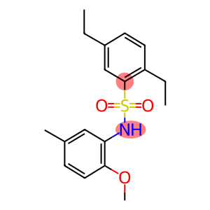 2,5-diethyl-N-(2-methoxy-5-methylphenyl)benzenesulfonamide