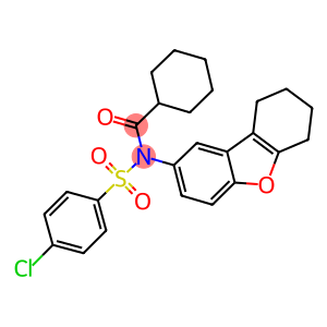 4-chloro-N-(cyclohexylcarbonyl)-N-(6,7,8,9-tetrahydrodibenzo[b,d]furan-2-yl)benzenesulfonamide