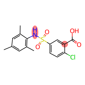 2-chloro-5-[(mesitylamino)sulfonyl]benzoic acid