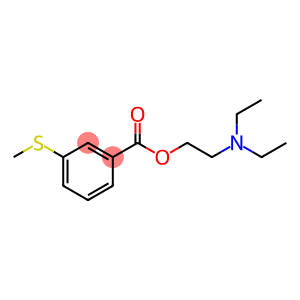 Benzoic acid, 3-(methylthio)-, 2-(diethylamino)ethyl ester