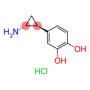 1,2-Benzenediol, 4-[(1R,2S)-2-aminocyclopropyl]-, hydrochloride (1:1), rel-